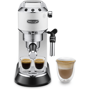 De'Longhi Dedica Style EC685.W, Machine à Café à Pompe en Acier Inoxydable Pour Café Moulu ou Dosettes