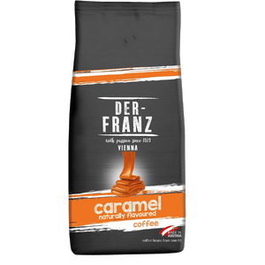 Der-Franz Café, Aromatizado con caramelo, Café mezcla de Arábica y Robusta